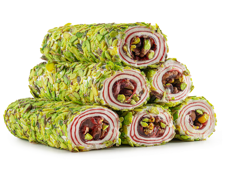 Sultan Stuffed With Milk, Pomegranate And Pistachios Siyah Beyaz Turkish Delight