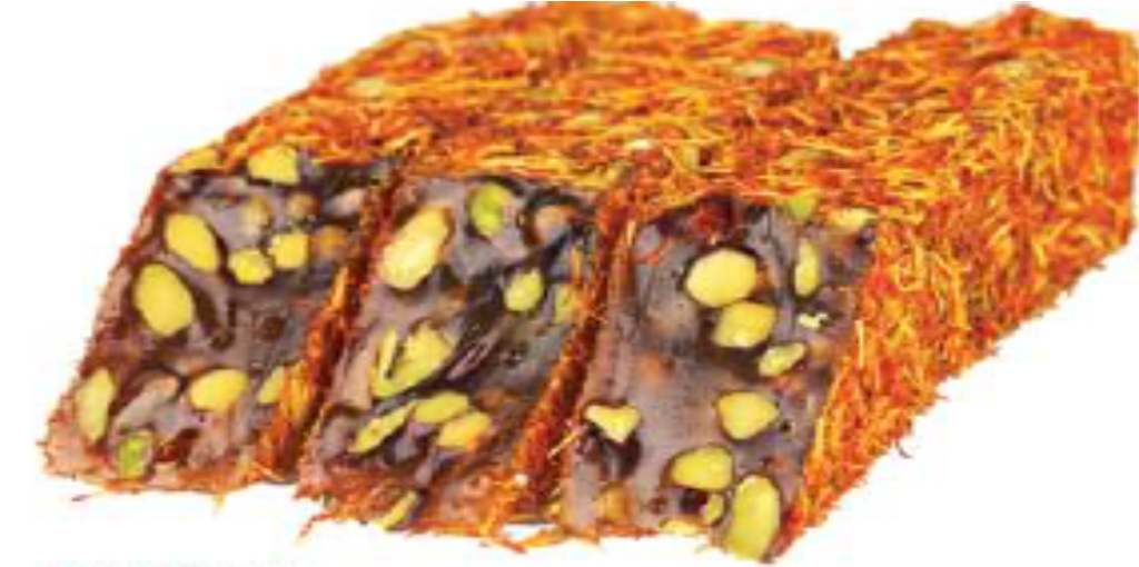 Honey Flavored Pistachio Delight Cut Coated With Saffron