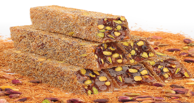 Kadaif With Honey Pistachio Cut Wick