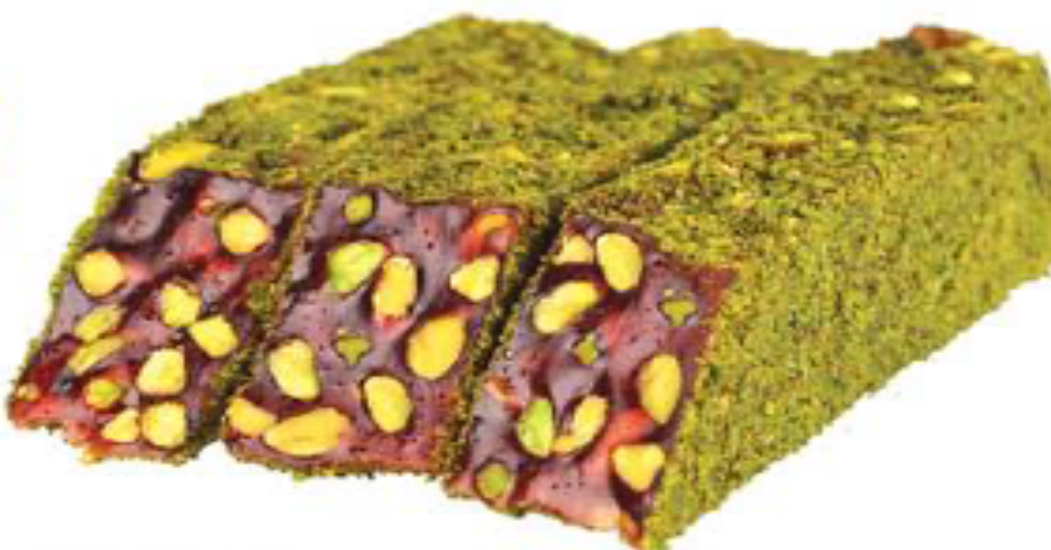 Honey Flavored Pistachio Delight Cut Coated With Pistachio Powder