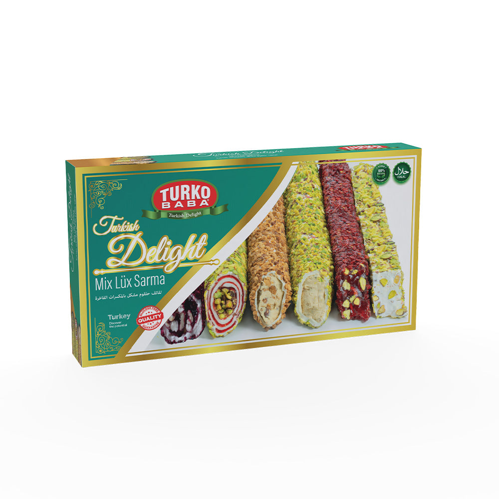 Turkish Delight Mixed Nuts Luxury Delight Box 400 Gr