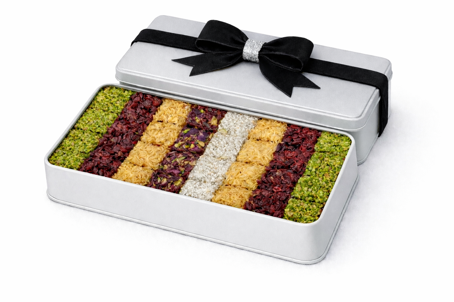 Signature Ramadan Gift Silver with Silver Bow