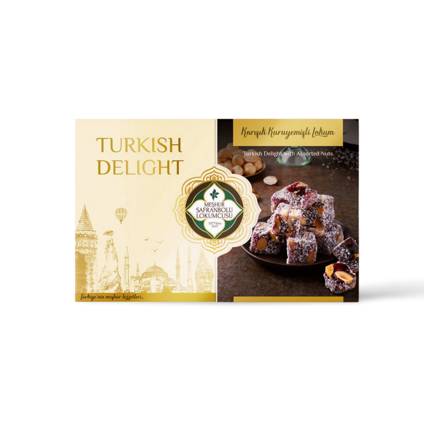 Safran Turkish Delight with Assorted Nuts 400 GR