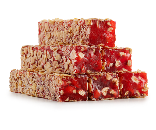 Pomegranate Flavored Hazelnut Delight Cut Coated With Hazelnut Fillets