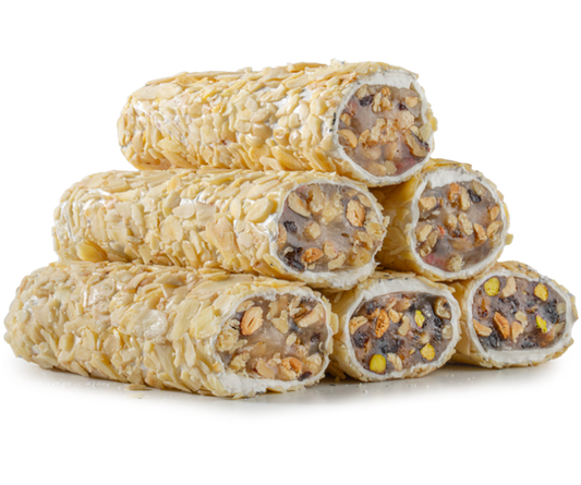 Almond Atom Rolls With Coated Almond Fillets