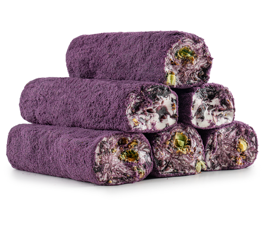 Mademoiselle Pistachio Atom Roll - Rice Almond Full Karamelli Almond Pufi