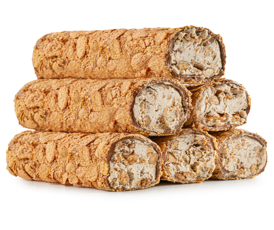 Almond & Caramel Cream Filled With Bronze Crumbs