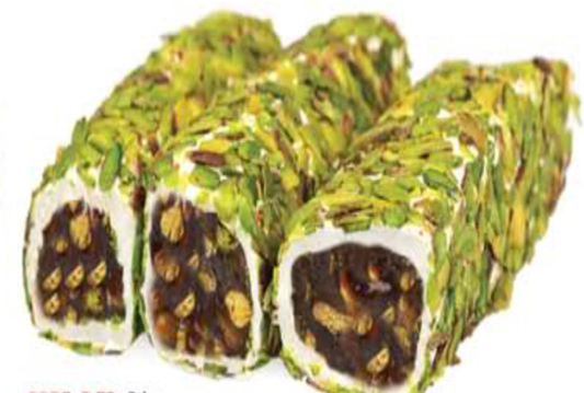 Net Pistachio Coated Milk Flavor With Pistachio And Honey Winding Delight