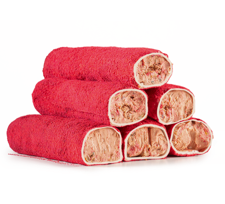 Wrapped -Strawberry With Fruit Pieces
