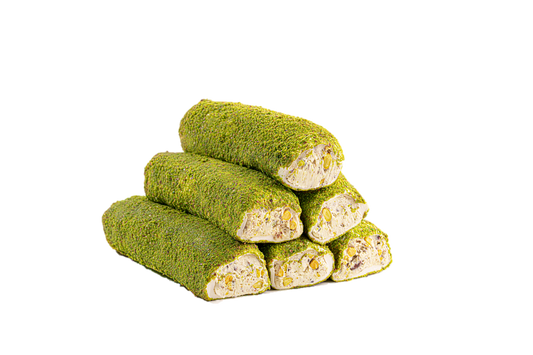 Wrap With Powdered Pistachio Cream
