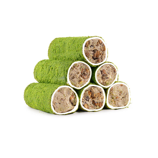 Filled With Milk And Almond With Flooded Pistachio